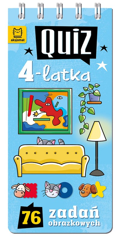 okładka Quiz 4-latka. 76 zadań obrazkowych książka | Anna Podgórska