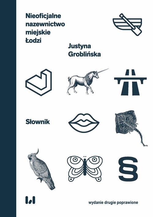 okładka Nieoficjalne nazewnictwo miejskie Łodzi Słownik. Wydanie drugie poprawione książka | Justyna Groblińska