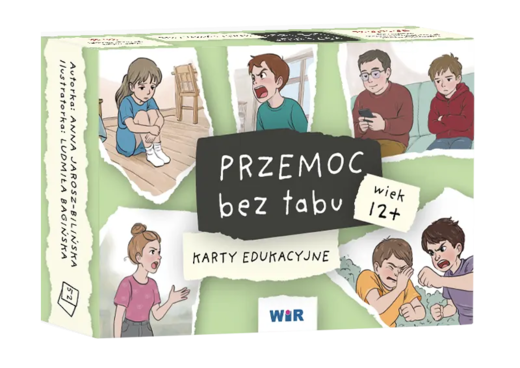 okładka Przemoc bez tabu Karty edukacyjne dla dzieci w wieku 12+ książka | Anna Jarosz-Blińska
