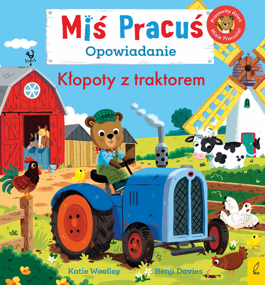okładka Miś Pracuś. Kłopoty z traktorem książka | Davies Benji