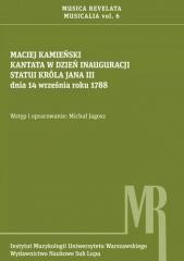 okładka Kantata w dzień inauguracji statui króla Jana III książka | Michał Jagosz