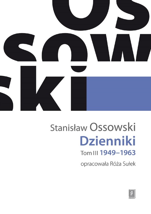 okładka Dzienniki Tom III 1949-1963 ebook | pdf | Stanisław Ossowski