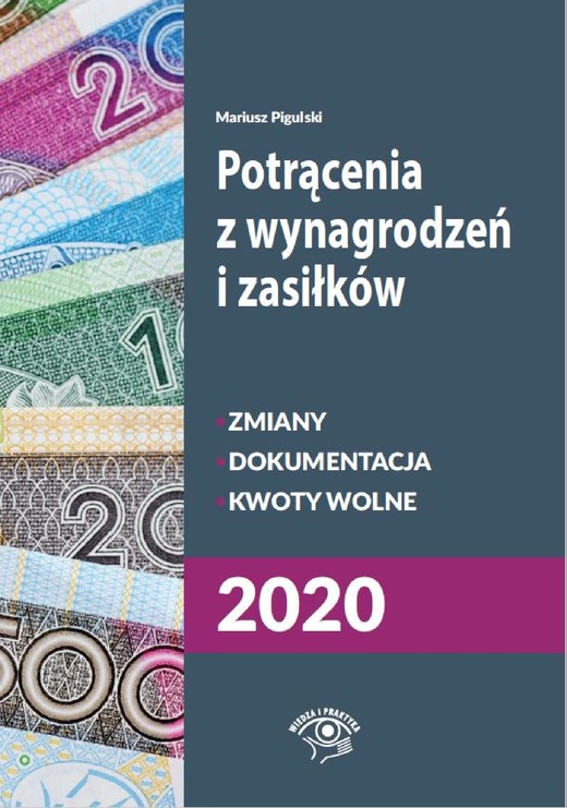 okładka Potrącenia z wynagrodzeń i zasiłków 2020 ebook | pdf | Mariusz Pigulski