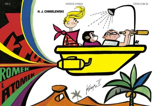 okładka Tytus, Romek i A'Tomek - Księga V. Podróż do ćwierć koła świata książka | Henryk Chmielewski (Papcio Chmiel)