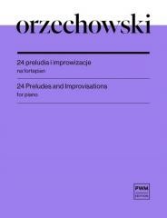 okładka 24 preludia i improwizacje nuty na fortepian PWM książka | Orzechowski Piotr