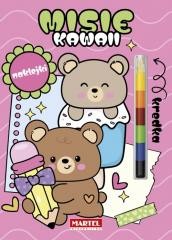 okładka Modułowa kredka. Kawaii misie z naklejkami książka | Salamon Katarzyna