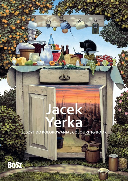 okładka Jacek Yerka. Zeszyt do kolorowania książka | Edyta Niemiec-Szywała