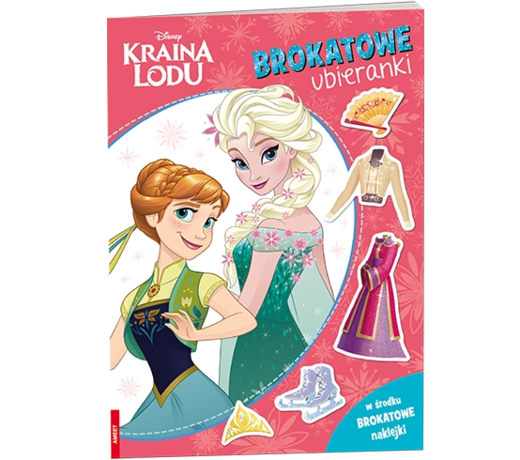 okładka Disney Kraina Lodu Brokatowe ubieranki SDLB-9110 książka | Opracowanie zbiorowe