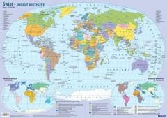 okładka Mapa świata polityczna plansza edukacyjna książka