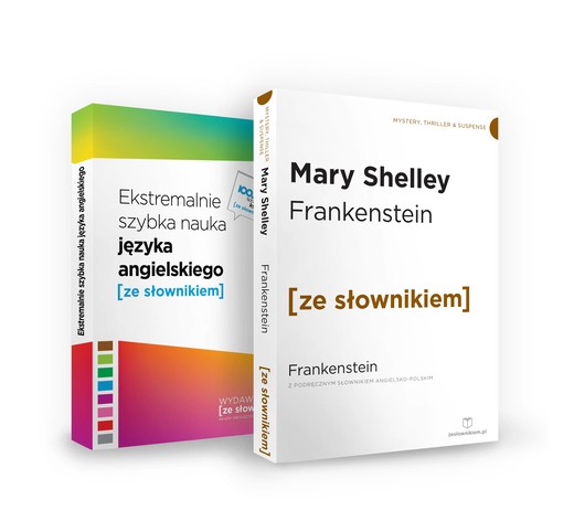 okładka Pakiet Frankenstein i Ekstremalnie szybka nauka języka angielskiego książka | Opracowanie zbiorowe