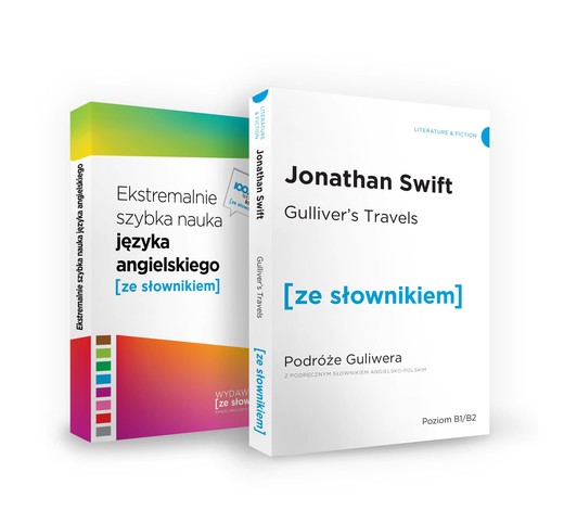 okładka Pakiet Gulliver's Travels i Ekstremalnie szybka nauka języka angielskiego książka | Opracowanie zbiorowe