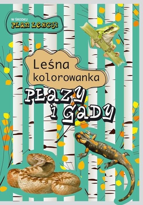 okładka Leśna kolorowanka. Płazy i gady książka | Eliza Goszczyńska, Kopiec-Sekieta Katarzyna