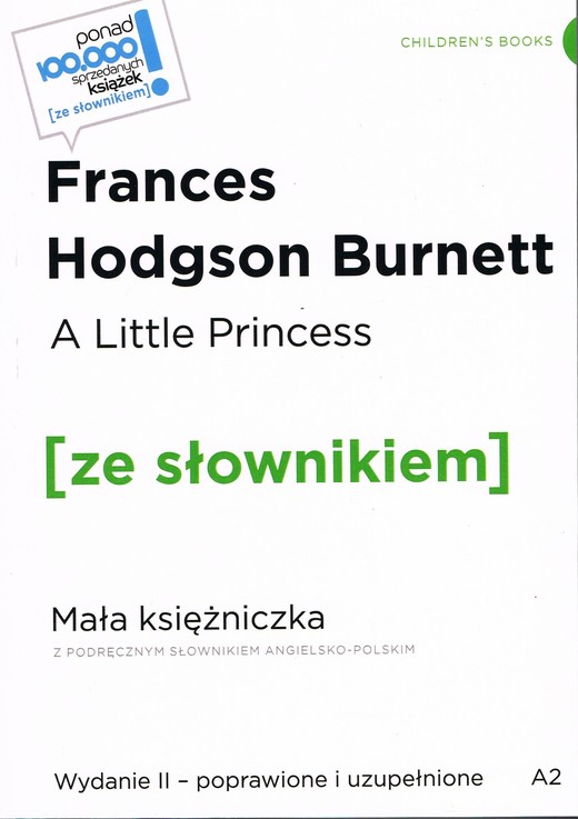 okładka A Little Princess / Mała księżniczka z podręcznym słownikiem angielsko-polskim Poziom A2 książka | Frances HodgsonBurnett