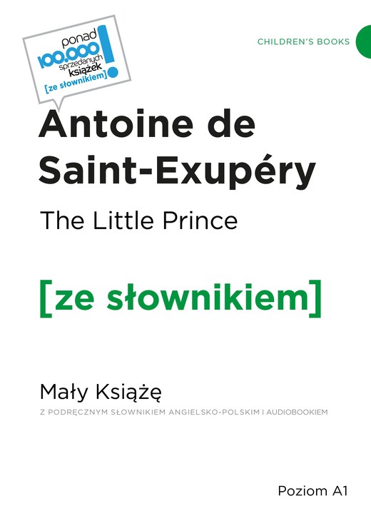 okładka The Little Prince / Mały Książę z podręcznym słownikiem angielsko-polskim książka