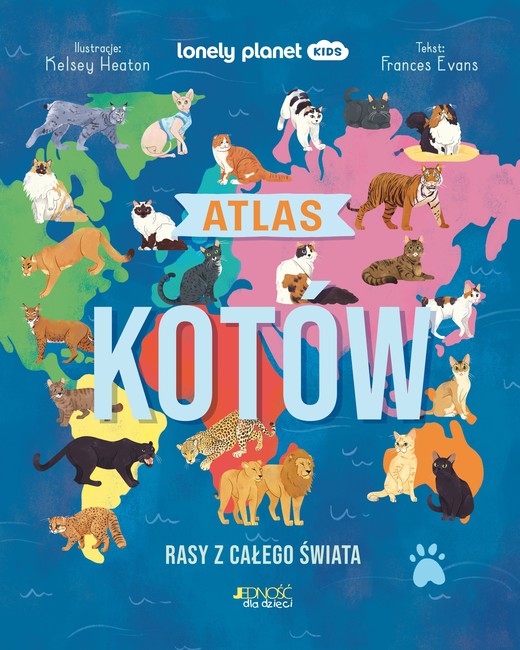 okładka Atlas kotów książka | Frances Evans