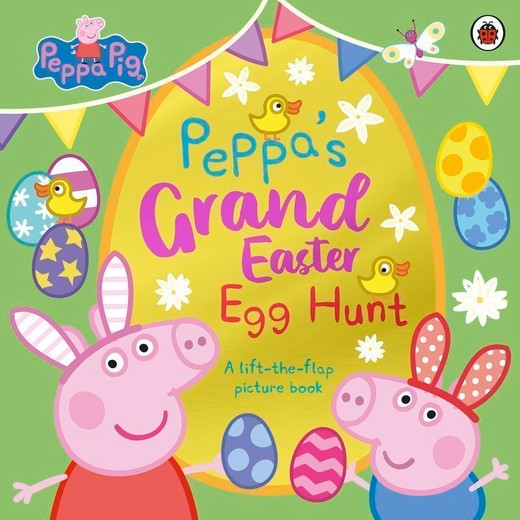 okładka Peppa’s Grand Easter egg hunt. Peppa Pig wer. angielska książka