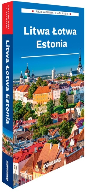 okładka Litwa Łotwa Estonia Przewodnik z atlasem 2026 książka | Opracowanie zbiorowe