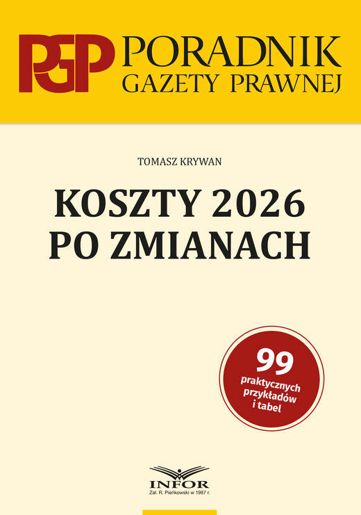 okładka Koszty 2026 po zmianach ebook | pdf | Tomasz Krywan