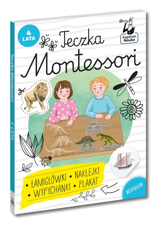 okładka Teczka Montessori. 4 lata. Kapitan Nauka książka | Zuzanna Osuchowska