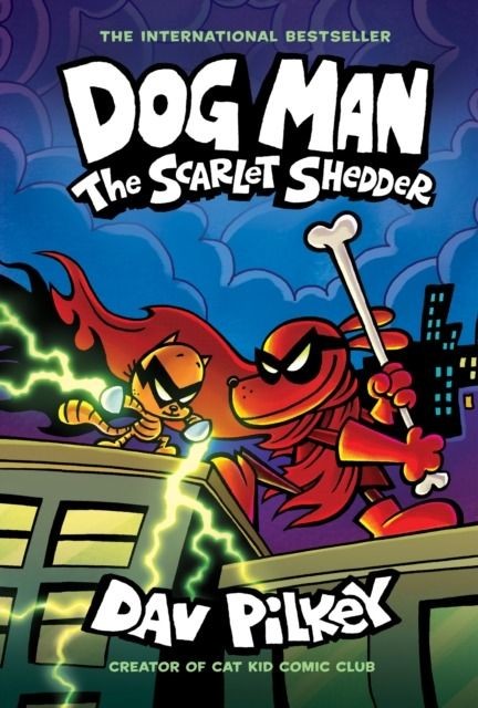 okładka The Scarlet Shedder. Dog Man książka | Dav Pilkey