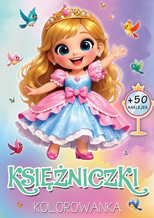 okładka Księżniczki. Kolorowanka książka | Opracowanie zbiorowe