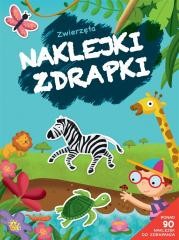 okładka Naklejki zdrapki. Zwierzęta książka | Praca Zbiorowa