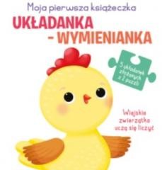 okładka Układanka-wymienianka. Wiejskie zwierzątka uczą... książka | Praca Zbiorowa
