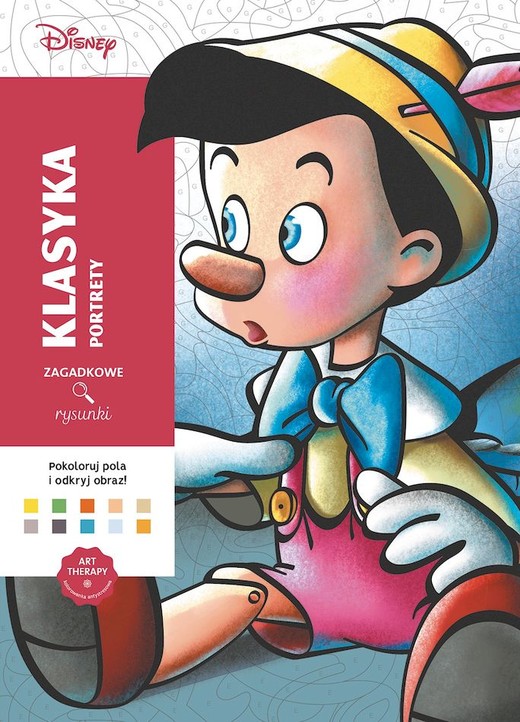 okładka Portrety. Disney. Klasyka. Zagadkowe rysunki. Kolorowanka antystresowa. Art therapy książka | Charlotte Mendes, Nathalie Lavaud