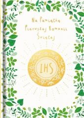 okładka Książeczka A5 Pamiątka Komunijna. Złoty opłatek książka