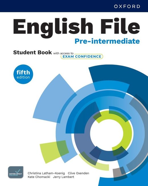 okładka English File 5E Pre-Intermediate SB access to Exam Confidence książka | Jerry Lambert, Clive Oxenden