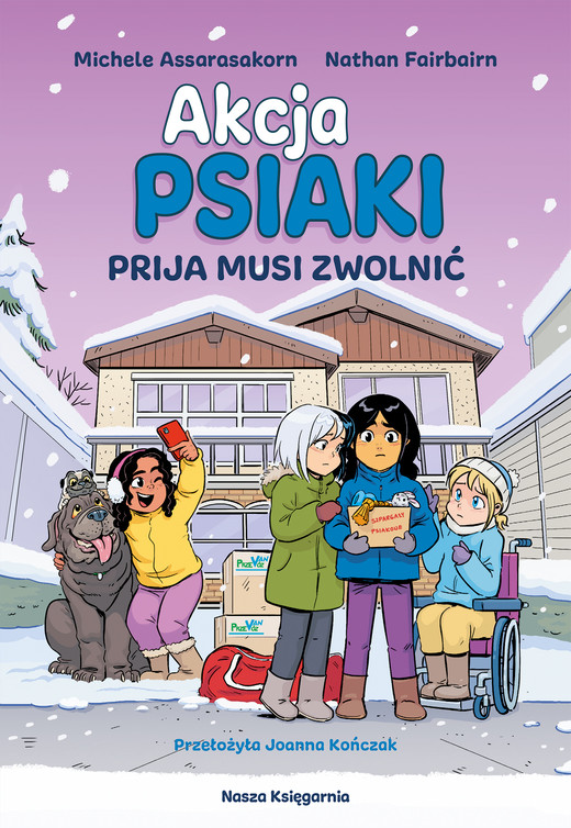 okładka Prija musi zwolnić. Akcja PSIAKI. 3 książka | Nathan Fairbairn