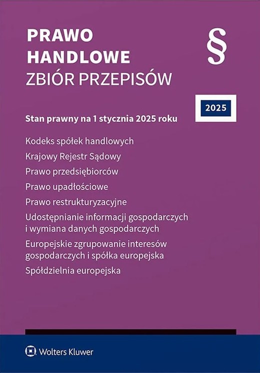 okładka Prawo handlowe Zbiór przepisów 2025 książka | Praca Zbiorowa
