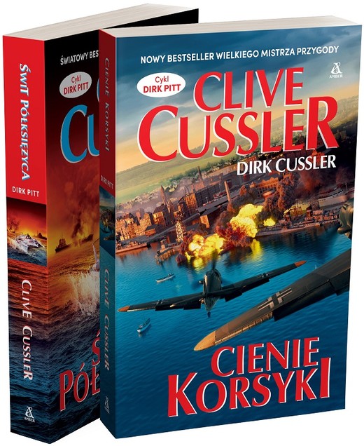 okładka Pakiet Cienie Korsyki / Świt półksiężyca książka | Clive Cussler, Dirk Cussler