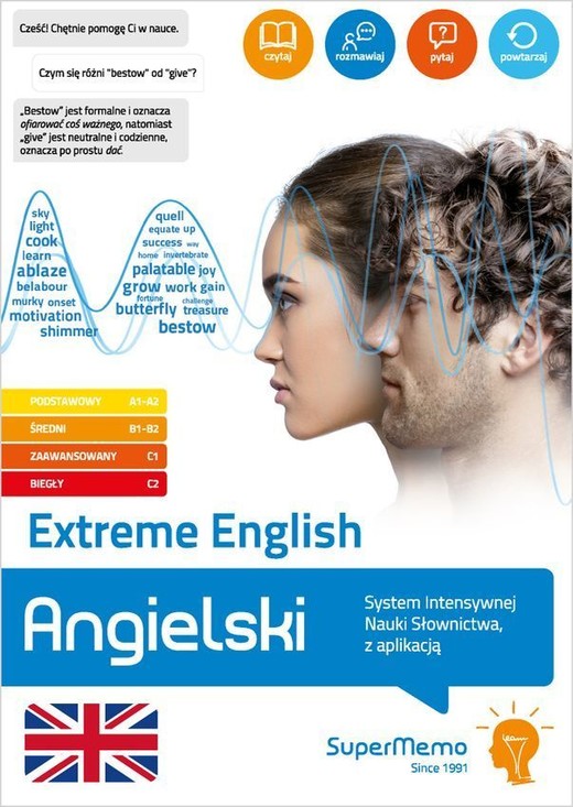 okładka Extreme English. Angielski. System Intensywnej Nauki Słownictwa, z aplikacją książka | Opracowanie zbiorowe