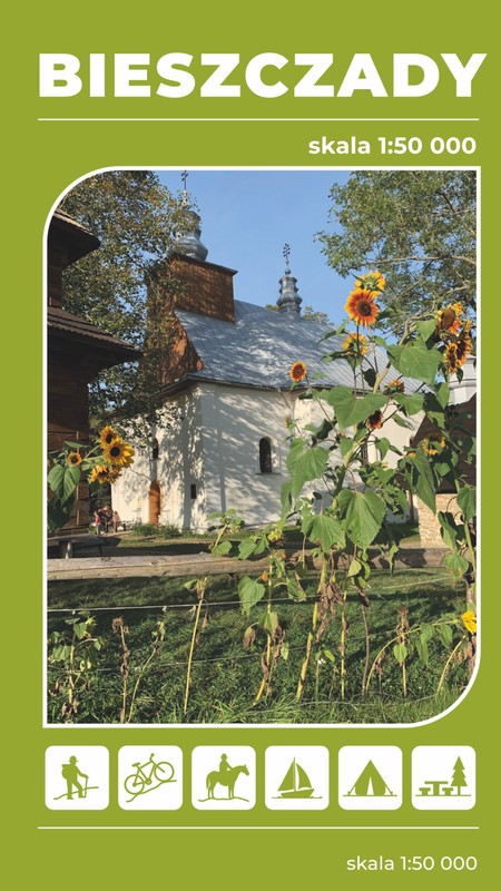 okładka Mapa turystyczna Bieszczady 1:50 000 książka