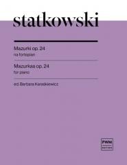 okładka Mazurki op. 24 nuty na fortepian książka | Barbara Karaśkiewicz, Roman Statkowski