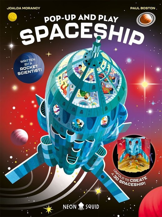 okładka Pop-Up and Play Spaceship książka | Joalda Morancy