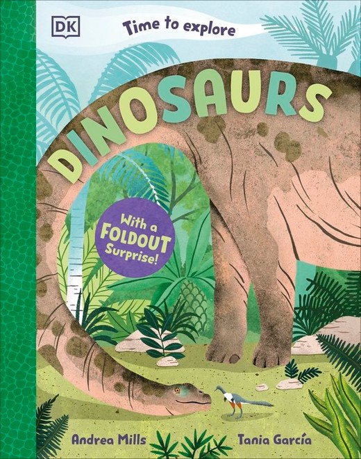 okładka Time to Explore Dinosaurs. With a Foldout Surprise! książka | Andrea Mills