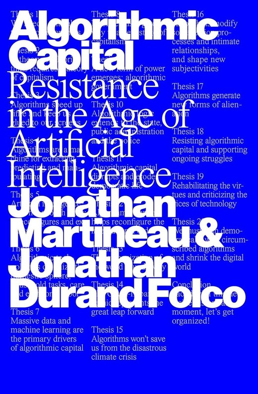 okładka Algorithmic Capital. Resistance in the Age of Artificial Intelligence książka | Jonathan Martineau