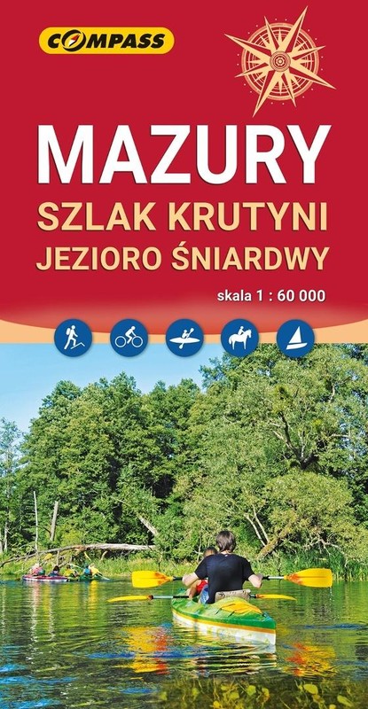 okładka Mapa - Mazury, Szlak Krutyni, Jezioro Śniardwy książka | Praca Zbiorowa