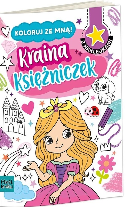 okładka Kolorowanka a4 koloruj ze mną - kraina księżniczek książka | Agnieszka Matz