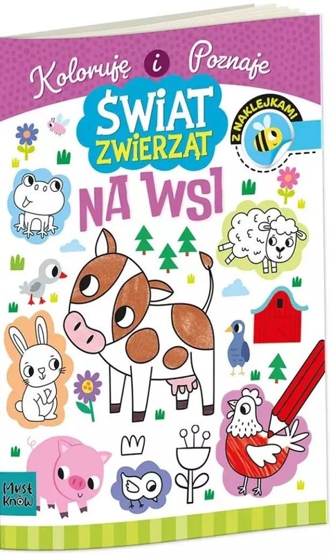 okładka Kolorowanka a4 świat zwierząt - na wsi książka | Agnieszka Matz