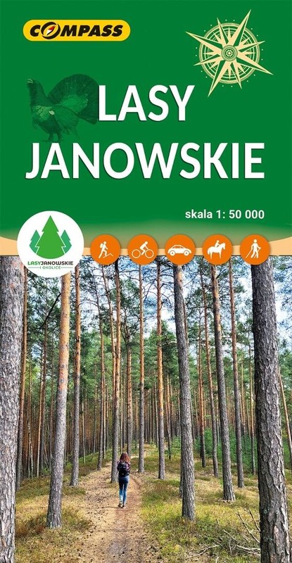 okładka Mapa - Lasy Janowskie książka | Praca Zbiorowa