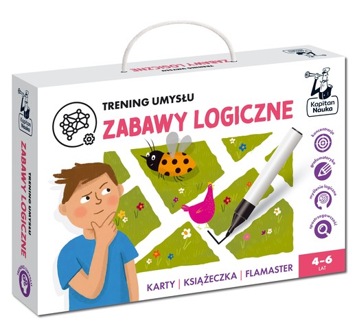 okładka Trening umysłu. Zabawy logiczne. Kapitan Nauka książka | Sobkowiak Monika