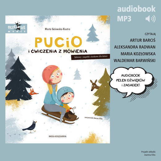 okładka Pucio i ćwiczenia z mówienia. Zabawy i zagadki słuchowe dla dzieci audiobook | MP3 | Marta Galewska-Kustra