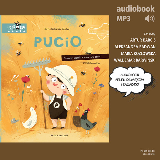 okładka Pucio na wsi. Zabawy i zagadki słuchowe dla dzieci audiobook | MP3 | Marta Galewska-Kustra