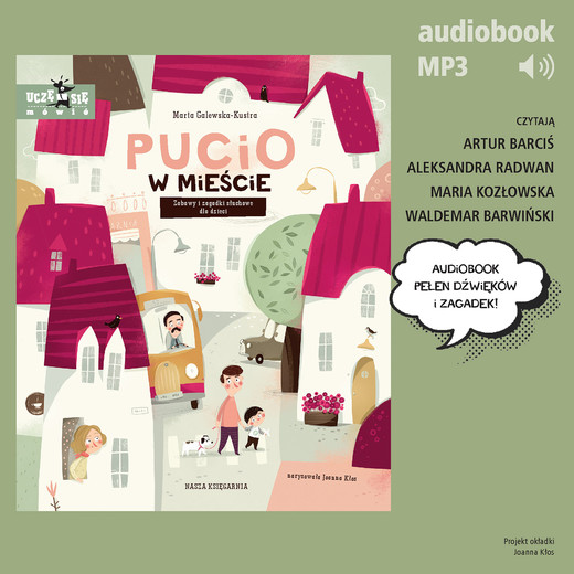 okładka Pucio w mieście. Zabawy i zagadki słuchowe dla dzieci audiobook | MP3 | Marta Galewska-Kustra