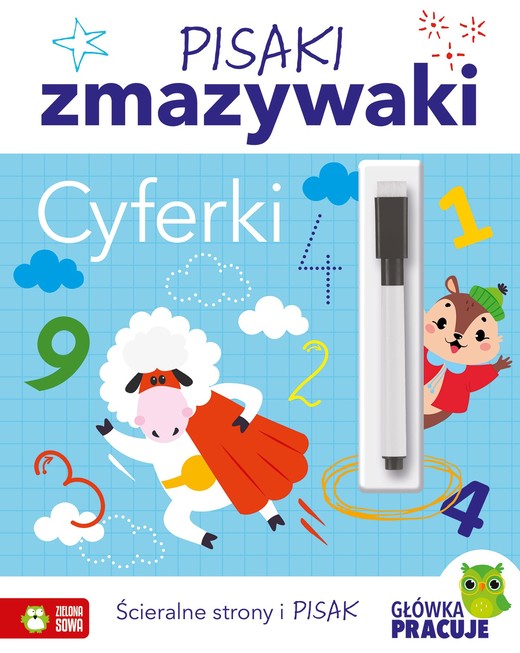 okładka Pisaki zmazywaki. Cyferki książka | Opracowanie zbiorowe