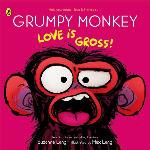 okładka Grumpy Monkey Love is Gross książka | Suzanne Lang