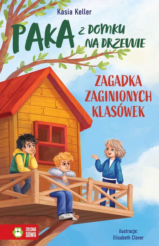 okładka PAKA z domku na drzewie. Zagadka zaginionych klasówek książka | Kasia Keller